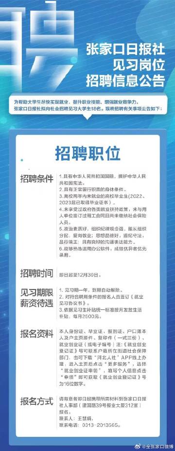 张家口市市新闻出版局最新招聘信息概览
