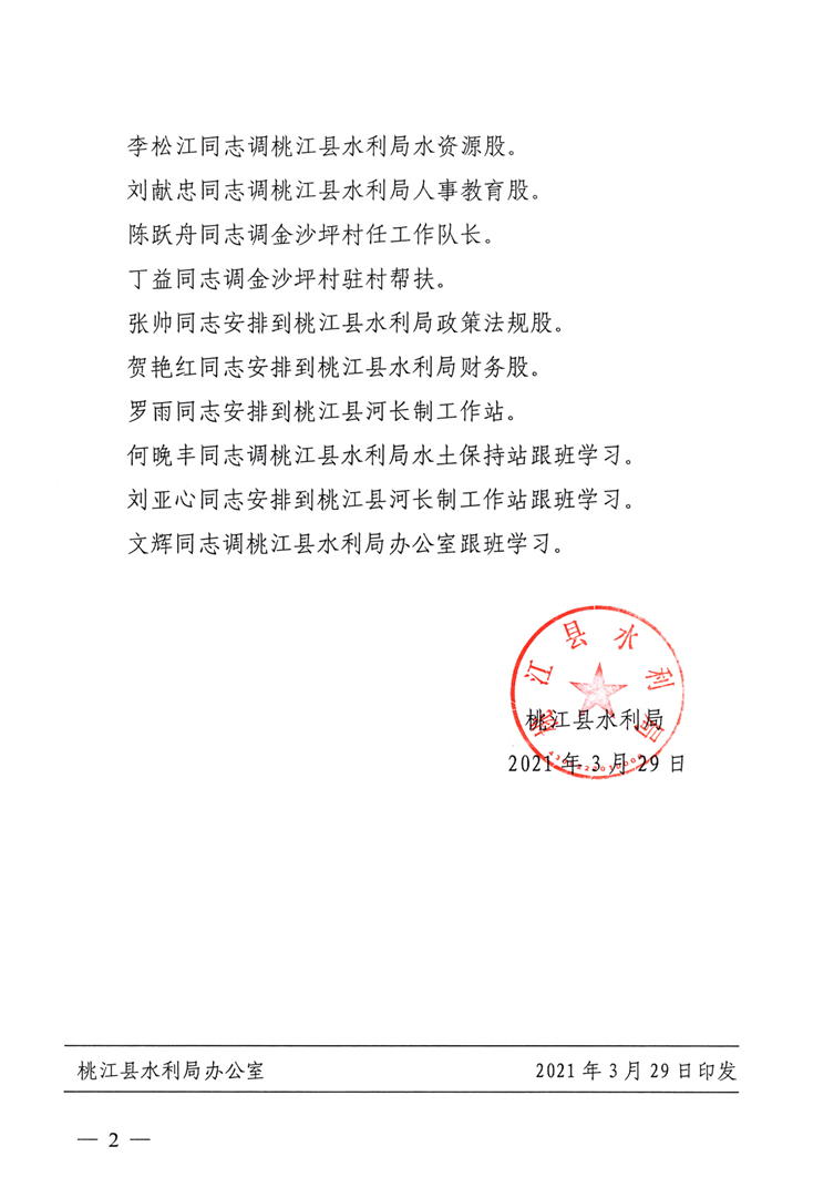 鸠江区水利局人事任命最新动态